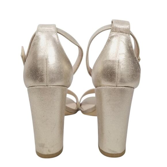 Pelle Moda High Heel Sandals Gold Sz 8 - Picture 5 of 8